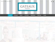 Tablet Screenshot of gateauxpastries.com